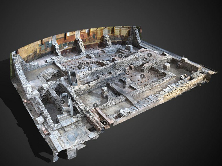 3D-Aufnahme der Römervilla Ahrweiler